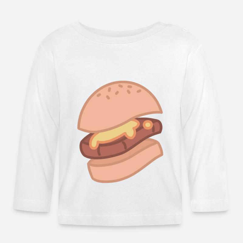 SMOOTH BURGER - Baby Bio-Langarmshirt - Weiß