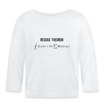 Théorème des résidus Analyse mathématique complexe - T-shirt manches longues bio Bébé - blanc - Devant