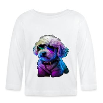 Bichon Frise Dogs Bichon Frises - Organic Baby Long Sleeve T-Shirt - white - Front