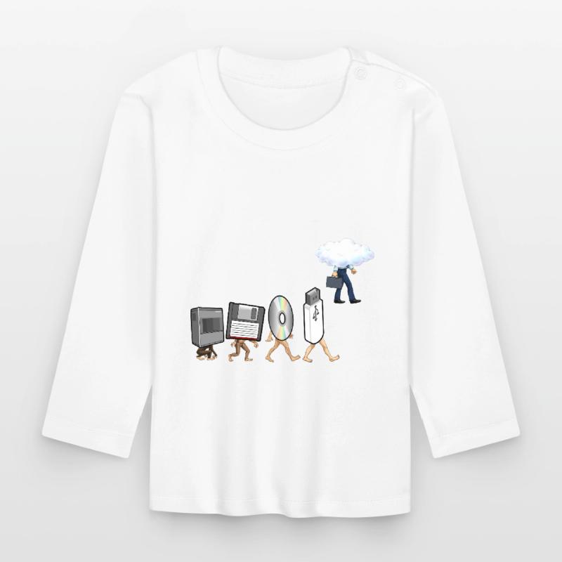 Funny Geek Programmer Nerd Developer - Computer Organic Baby Long Sleeve T-Shirt