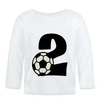 I'm already 2! - Organic Baby Long Sleeve T-Shirt - white - Front