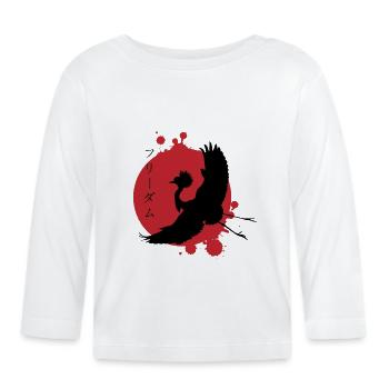 Crane Dynamics & Characters Art - Organic Baby Long Sleeve T-Shirt - white - Front