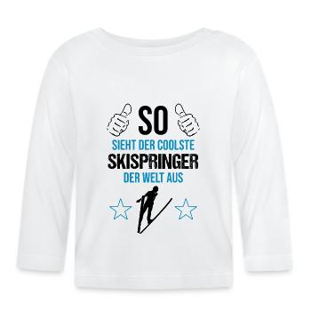 Top Ski Jumpers : les meilleurs du monde - T-shirt manches longues bio Bébé - blanc - Devant