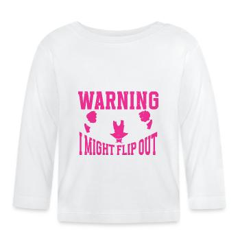 Cheerleading Cheerleader Base Flyer - Baby Bio-Langarmshirt - Weiß - Vorne