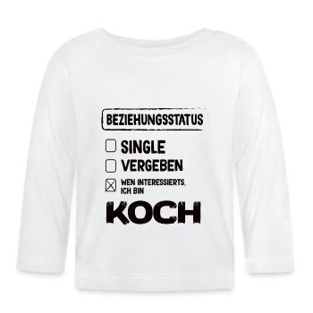 Koch relationship status - Organic Baby Long Sleeve T-Shirt - white - Front