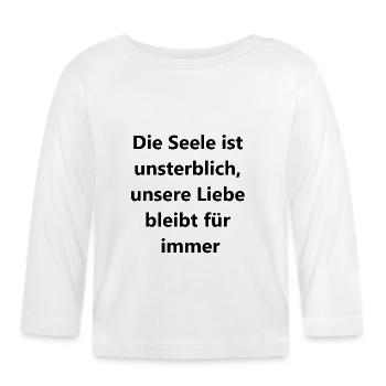 Eternal Love Gift - Organic Baby Long Sleeve T-Shirt - white - Front