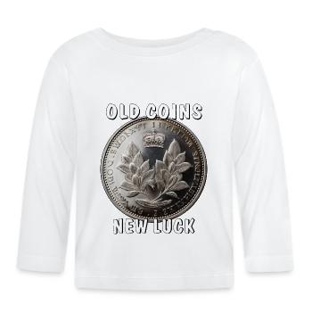 ÖLD COINS NOUVELLE CHANCE - T-shirt manches longues bio Bébé - blanc - Devant