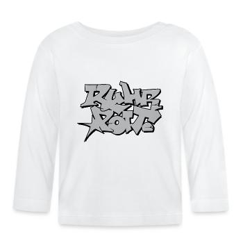 Ruhrpott Graffiti - Baby Bio-Langarmshirt - Weiß - Vorne