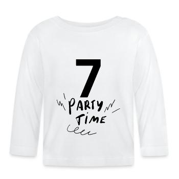 7 - Organic Baby Long Sleeve T-Shirt - white - Front