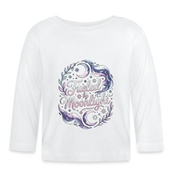 Witchcraft Fueled By Moonlight Sorcery Astrology - Organic Baby Long Sleeve T-Shirt - white - Front