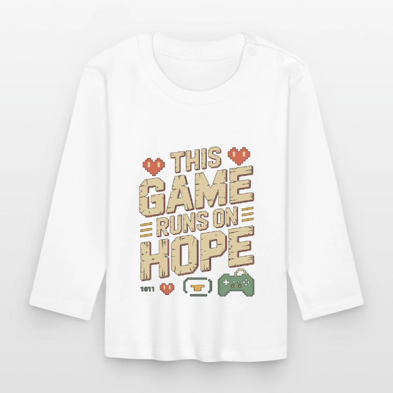Game Developer This Game Runs On Indie Developer Baby Bio-Langarmshirt