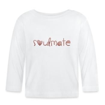 soulmate - Baby Bio-Langarmshirt - Weiß - Vorne
