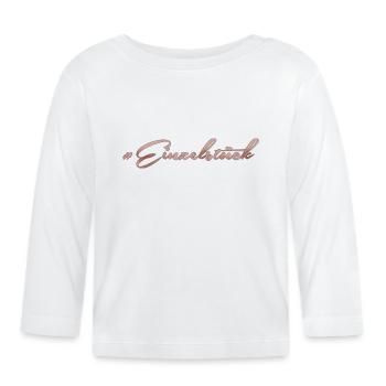 Einzelstück - Baby Bio-Langarmshirt - Weiß - Vorne