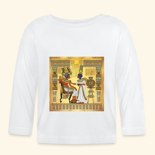 Tron Tutanchamona - Ekologiczny koszulka niemowlęca z długim rękawem