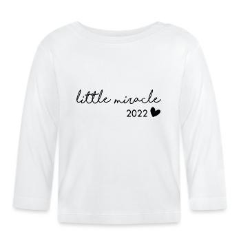 little miracle 2022 - Organic Baby Long Sleeve T-Shirt - white - Front