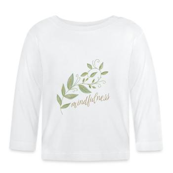mindfulness - Pure Line - Organic Baby Long Sleeve T-Shirt - white - Front