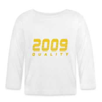 2009 quality | Farbe änderbar - Baby Bio-Langarmshirt - Weiß - Vorne