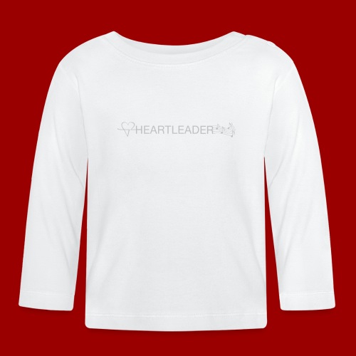 Heartleader Charity (weiss/grau) - Baby Bio-Langarmshirt