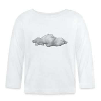 Nuage moelleux - T-shirt manches longues bio Bébé - blanc - Devant