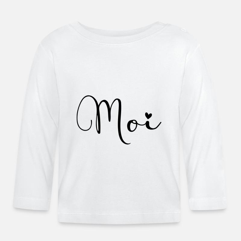 Moi - Baby Bio-Langarmshirt - Weiß