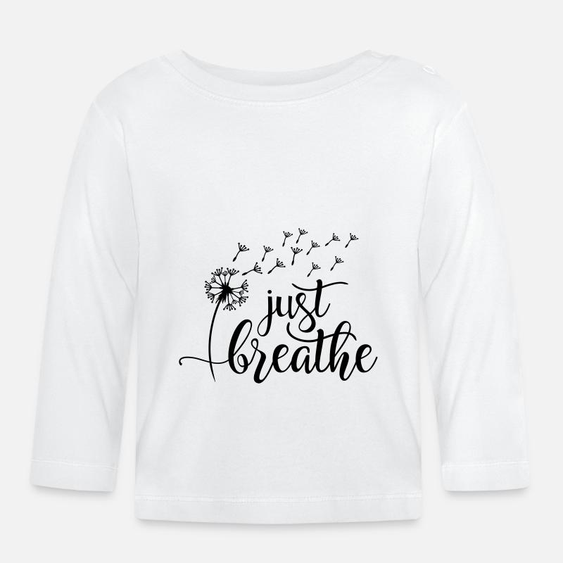 Juste respirer - T-shirt manches longues bio Bébé - blanc