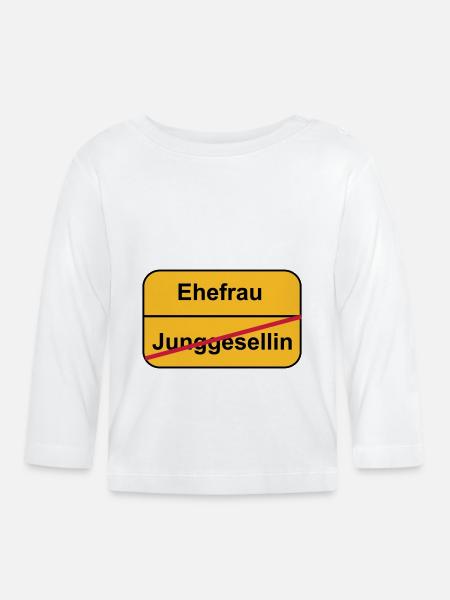 Junggesellinnenabschied - Baby Bio-Langarmshirt - Weiß