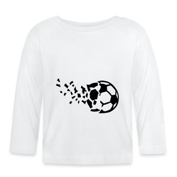 Explosion Ballon Zerstörer zerstören - Baby Bio-Langarmshirt - Weiß - Vorne