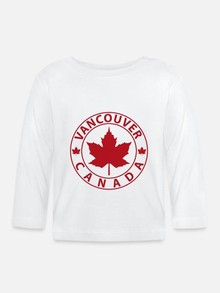 Vancouver - Baby Bio-Langarmshirt - Weiß