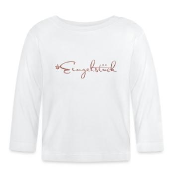 Einzelstück - Baby Bio-Langarmshirt - Weiß - Vorne