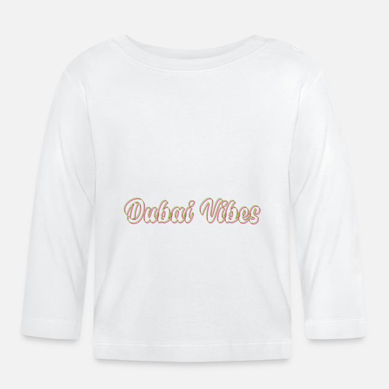 Dubai Vibes - T-shirt manches longues bio Bébé - blanc