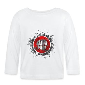 Drone pilot - Organic Baby Long Sleeve T-Shirt - white - Front