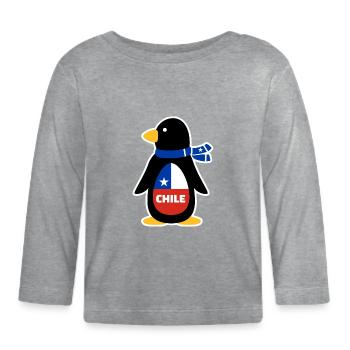 Chili - T-shirt manches longues bio Bébé - gris chiné - Devant