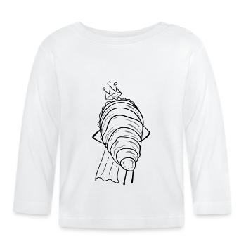 Oyster Prince - Baby Bio-Langarmshirt - Weiß - Vorne