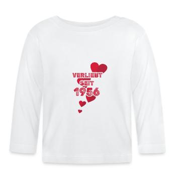 1956 - Baby Bio-Langarmshirt - Weiß - Vorne