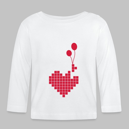 heart and balloons - Organic Baby Long Sleeve T-Shirt