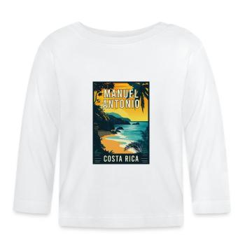 Experience Tropical Manuel Antonio in Costa Rica - Organic Baby Long Sleeve T-Shirt - white - Front