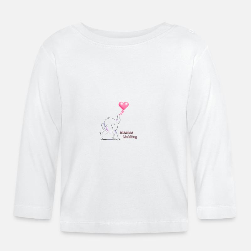 Collection préférée de maman - T-shirt manches longues bio Bébé - blanc