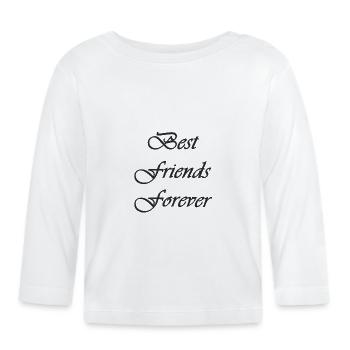 Amitié - T-shirt manches longues bio Bébé - blanc - Devant