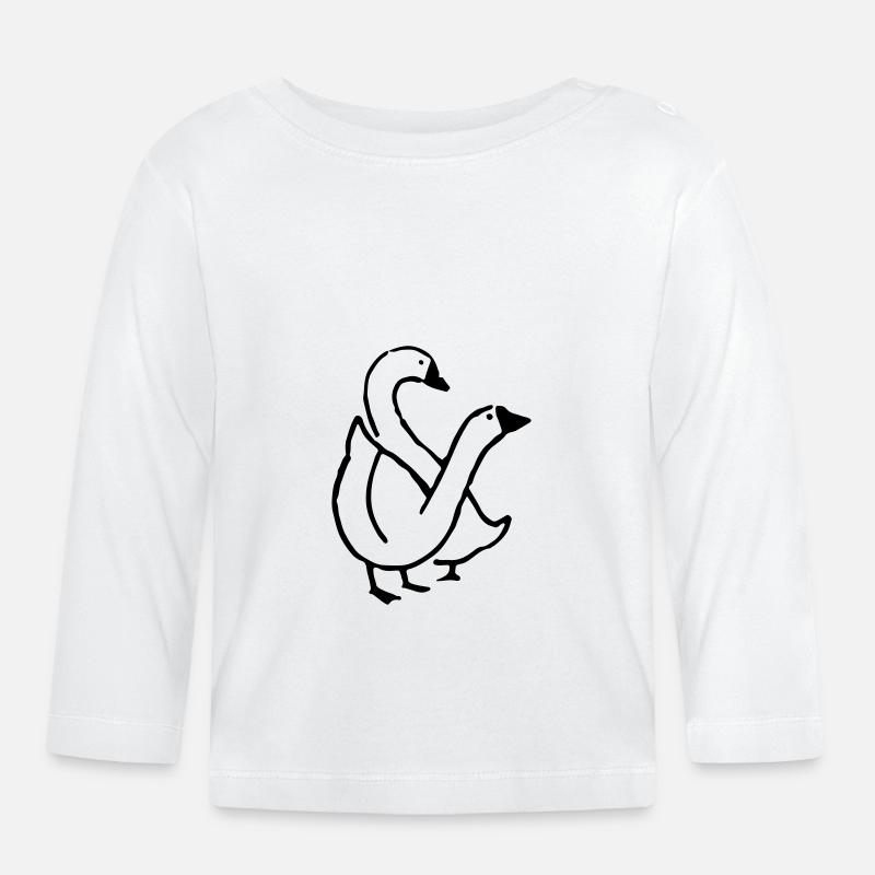 oie - T-shirt manches longues bio Bébé - blanc