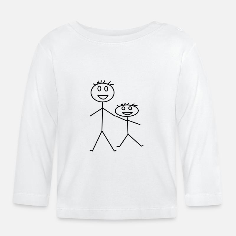 Bruder - Baby Bio-Langarmshirt - Weiß
