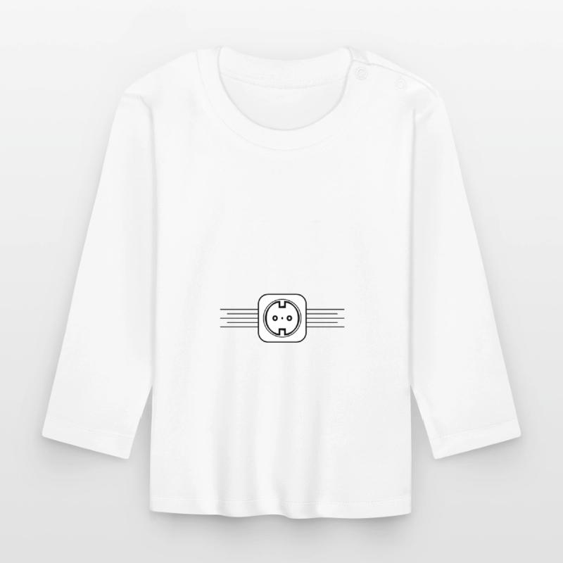 Socket Icon Power Organic Baby Long Sleeve T-Shirt