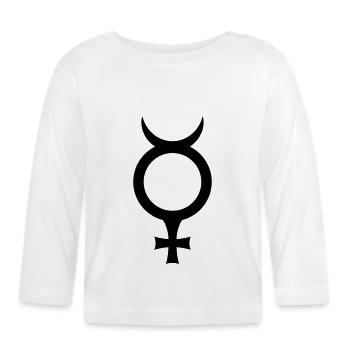 mercury - Organic Baby Long Sleeve T-Shirt - white - Front