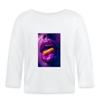 Soirée Orangepill - T-shirt manches longues bio Bébé - blanc - Devant