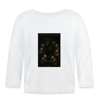 Kampf  - Baby Bio-Langarmshirt - Weiß - Vorne