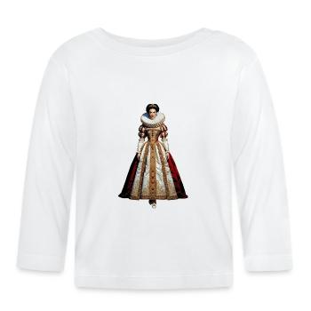 Königin Elisabeth I. Cosplay - Baby Bio-Langarmshirt - Weiß - Vorne
