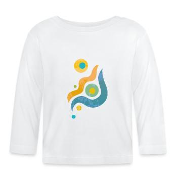 Yoga design_44 - Organic Baby Long Sleeve T-Shirt - white - Front