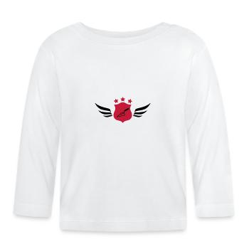 carreleur / carrelage / construction / maçon - T-shirt manches longues bio Bébé - blanc - Devant