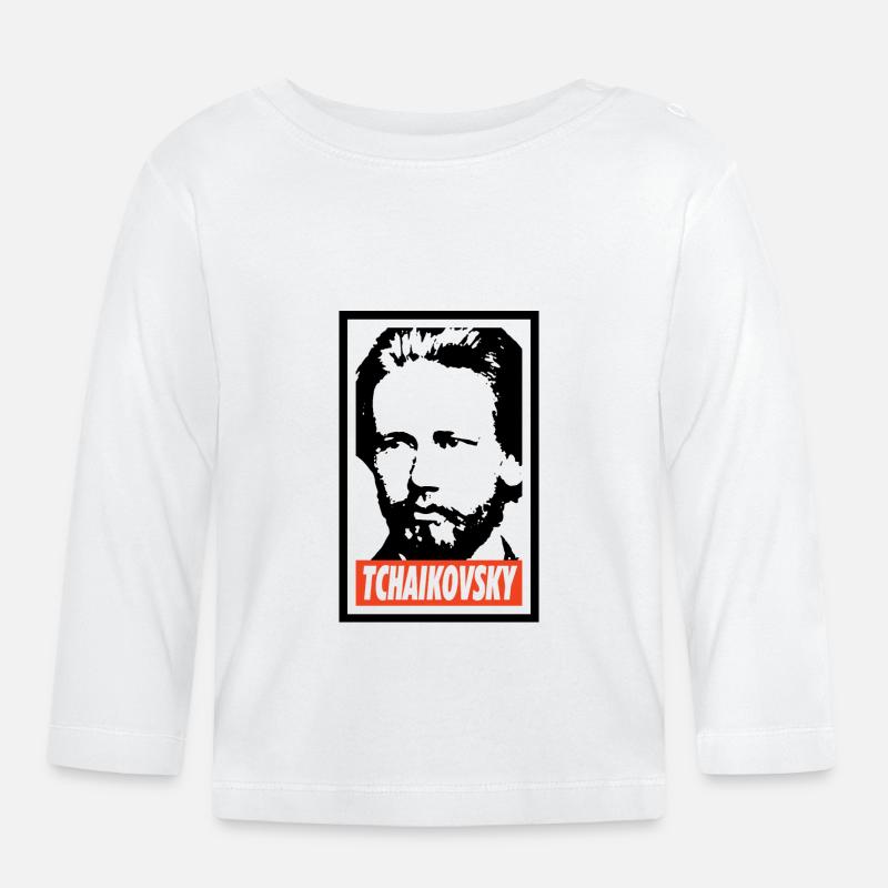 Tchaikovsky - T-shirt manches longues bio Bébé - blanc