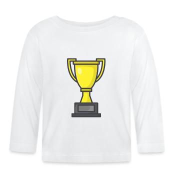 Trophy - Organic Baby Long Sleeve T-Shirt - white - Front