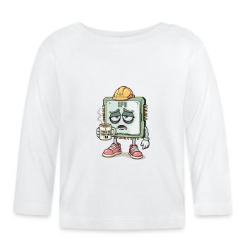 CPU Character - Organic Baby Long Sleeve T-Shirt - white - Front